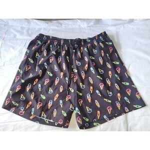 Rare Caribbean Men's Quick Dry 4-Way Stretch Ice Cream/Pop Swim Shorts Large